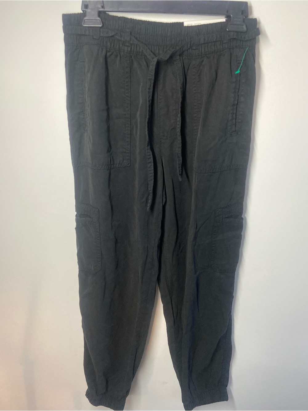 American Eagle Outfitters Black Drawstring Cargo Joggers